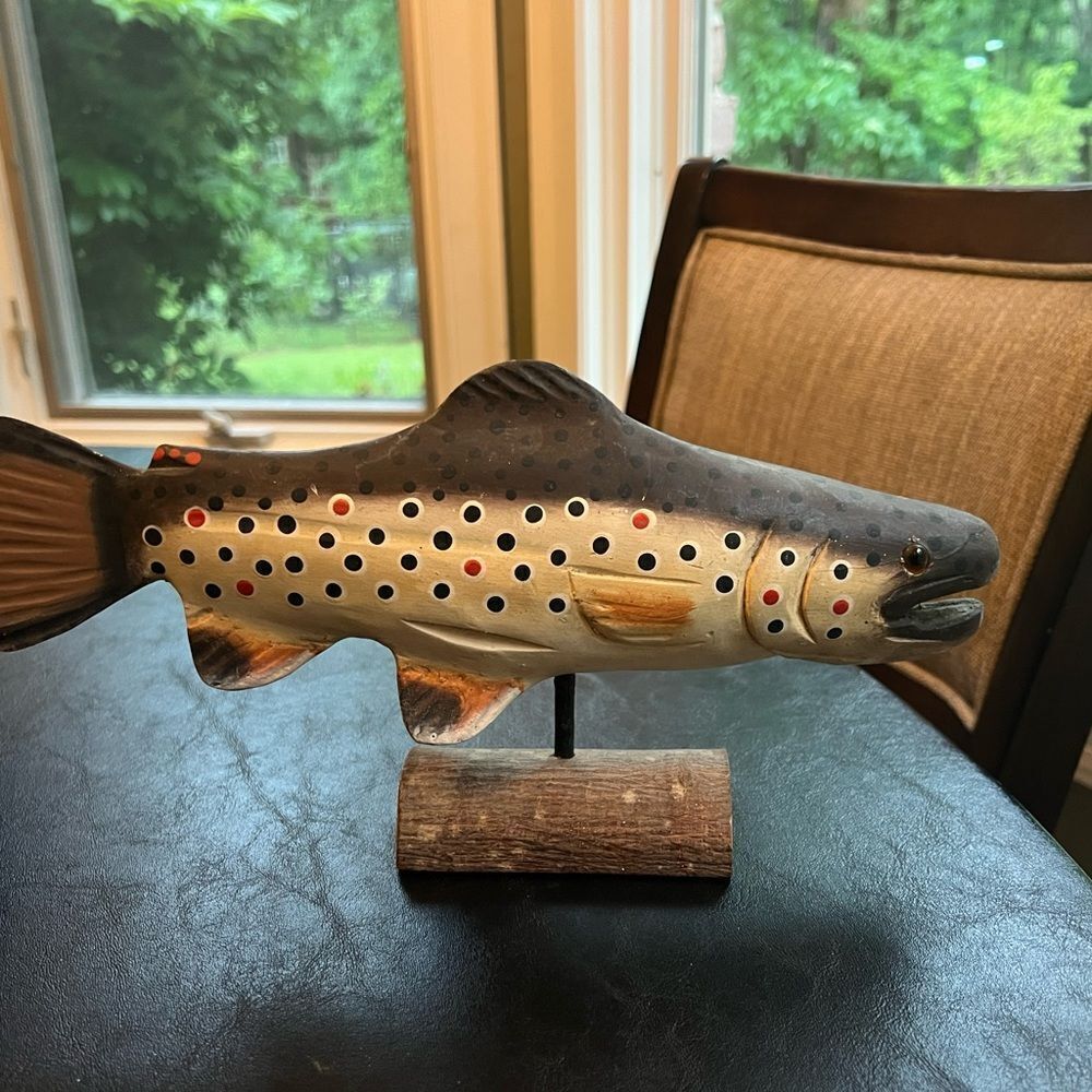 Wooden Fish Sculpture